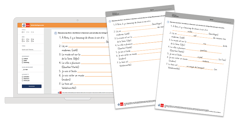 Arbeitsblattgenerator cest ca klett und balmer