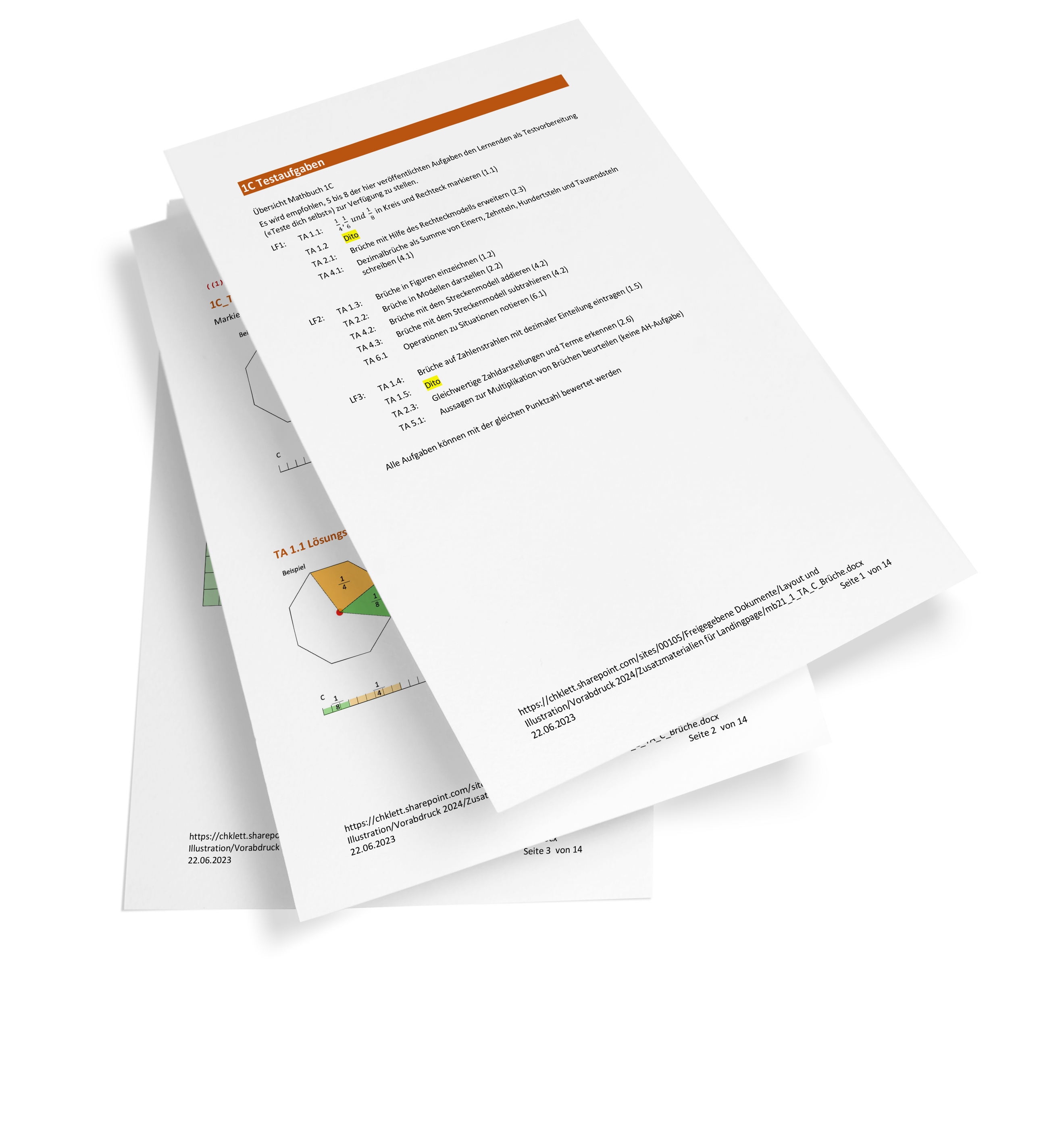 Mathbuch Testaufgaben