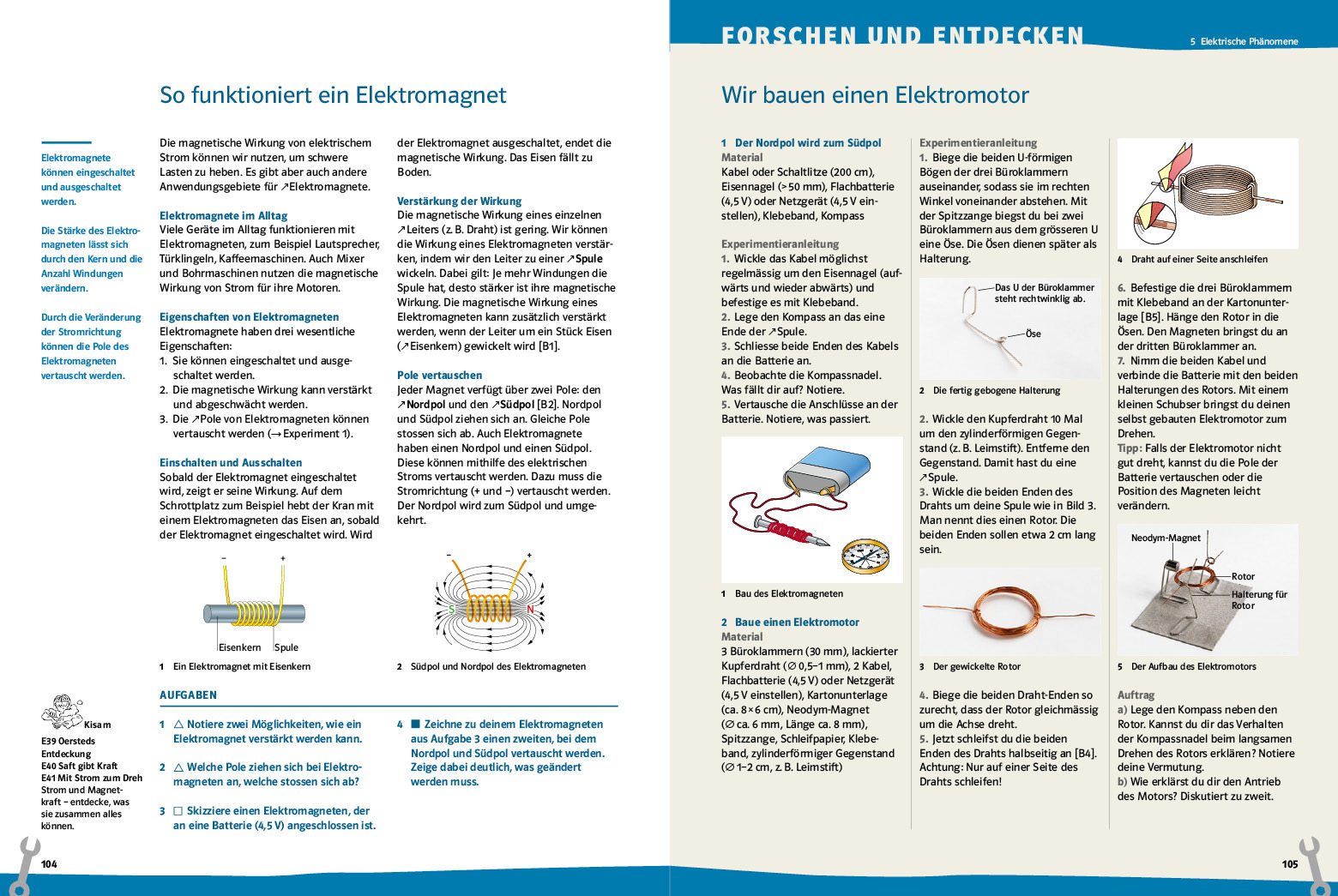 Elektromagnet 104 105 didaktik prisma klett und balmer