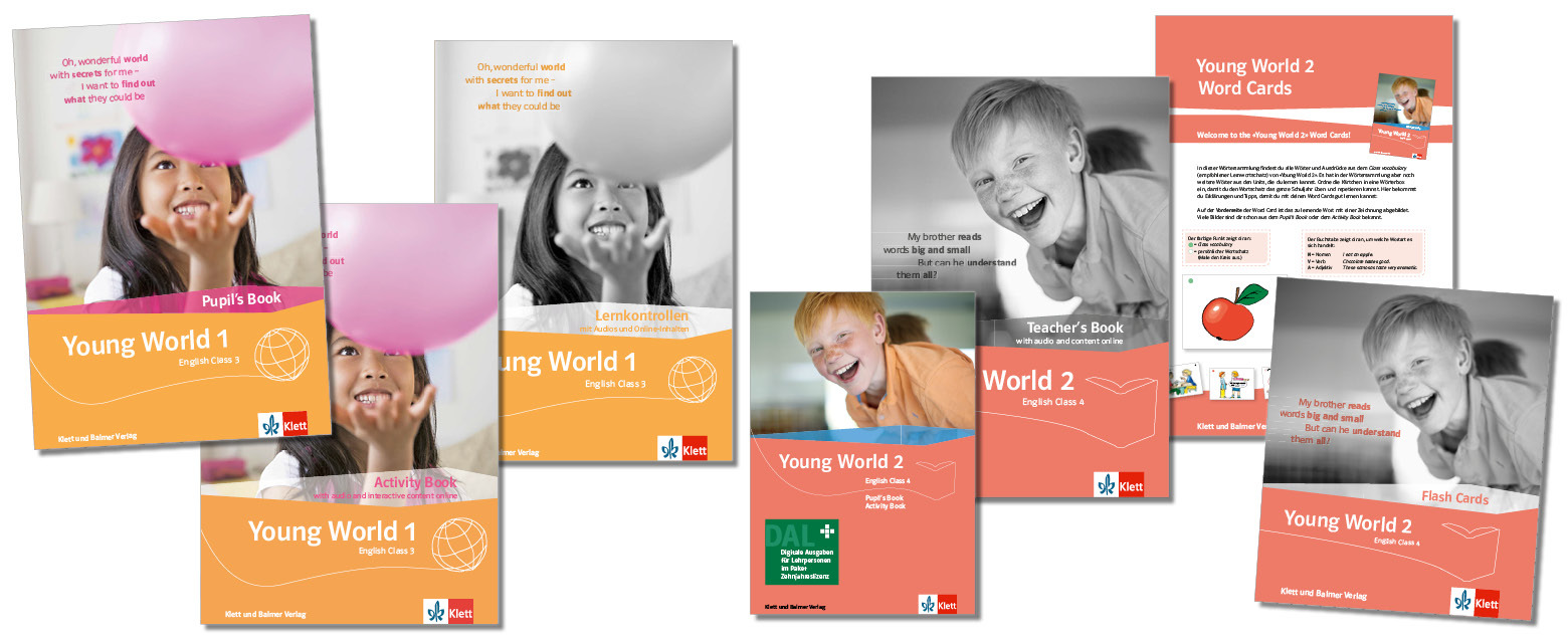 Teaser lehrwerksteile young world 1 2 neu klett und balmer